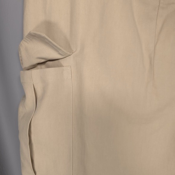 ANTHROPOLOGIE sanctuary Size 31 Essential Cargo Skirt Midi Beige Back Slit - Picture 13 of 15